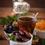 mix dried fruits date palm fruits prunes dried apricots raisins nuts traditional arabic tea ramadan ramazan food 150x150 - نبدة عنا